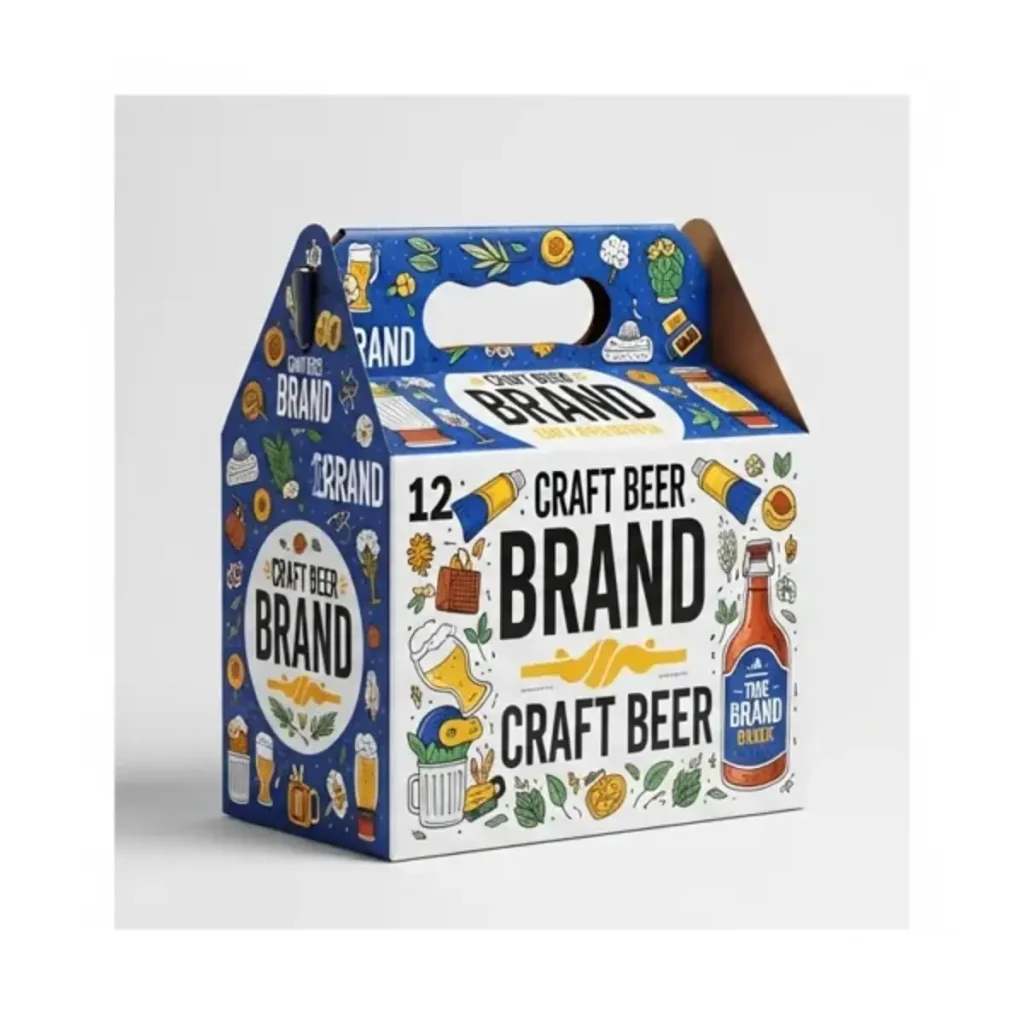 Custom food boxes for 12 pack carrier packaging