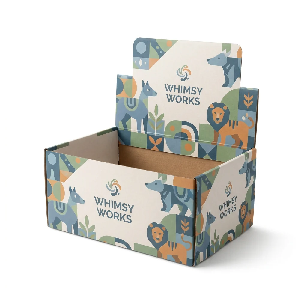 Auto Bottom Counter Display Toy Boxes