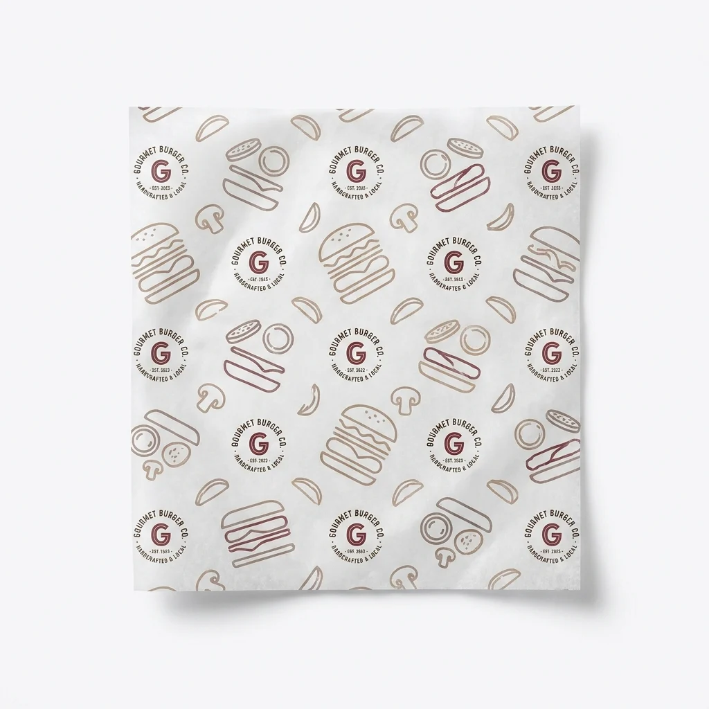 Custom Burger Paper