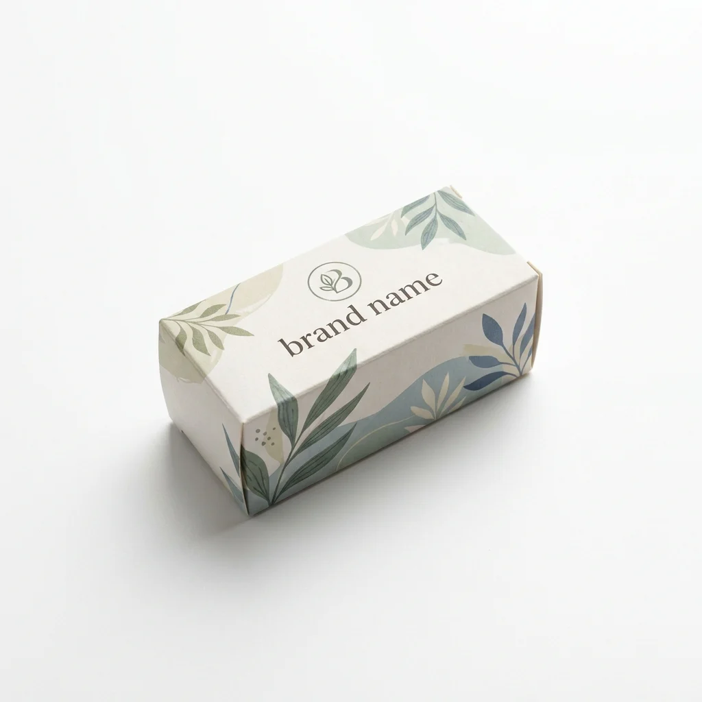 Custom cream butter sleeve packaging, main view