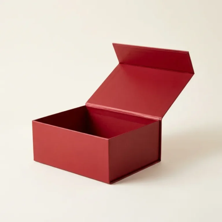 Custom Christmas gift box with magnetic closure, secondary view