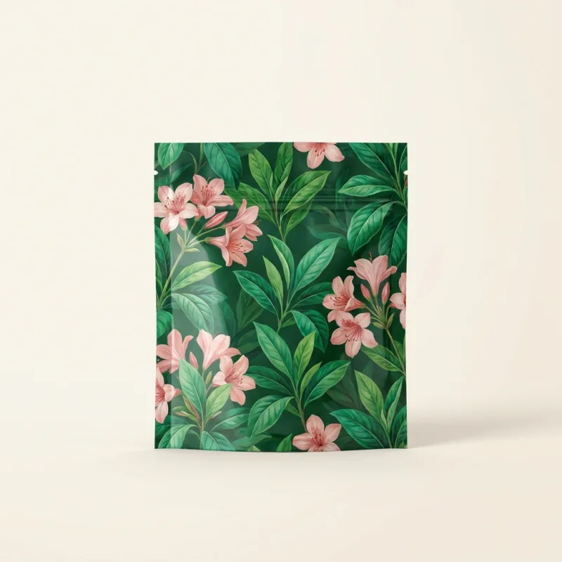 3.5 gram mylar bag, front view