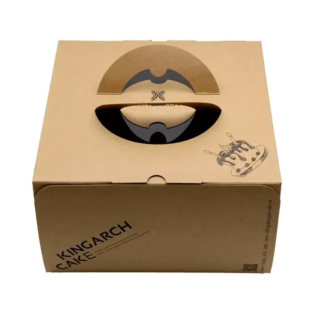 PackZeno Brown Cake Boxes Card