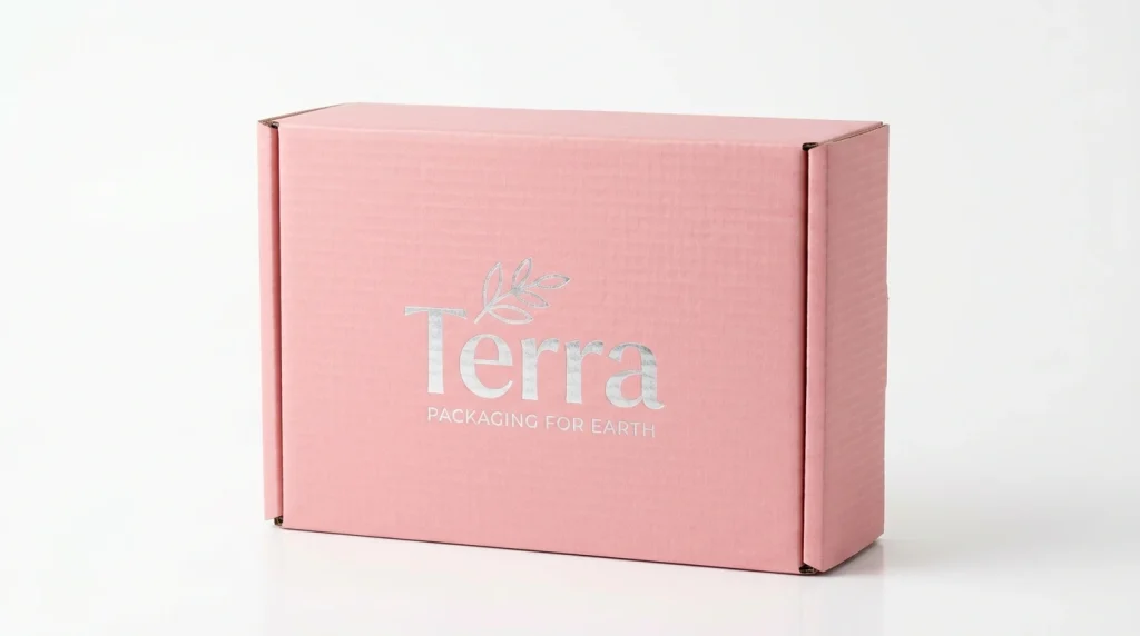Die-cut corrugated mailer box with interlocking flaps